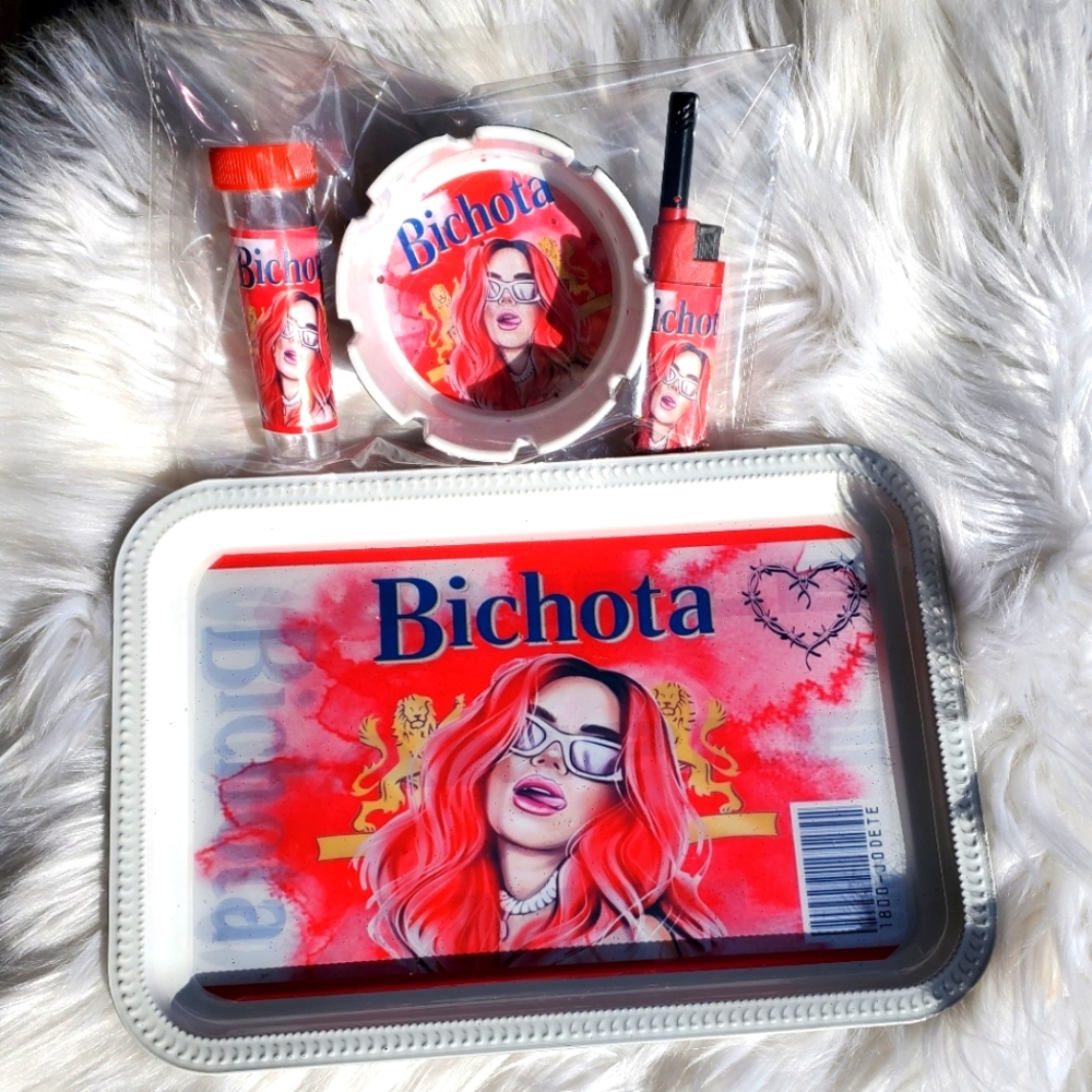 Rolling tray set with name personalized